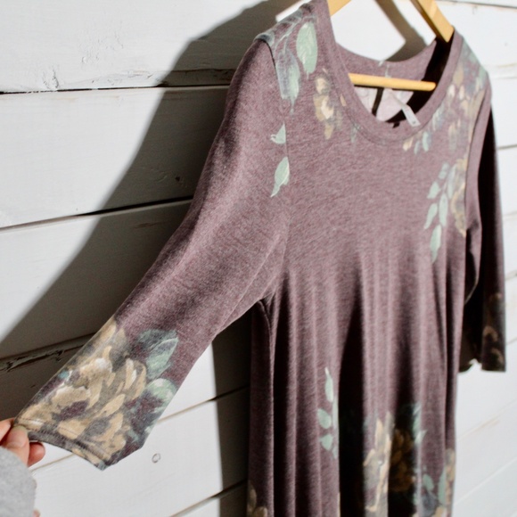 Soft Floral Shirt Dress NWOT - Picture 4 of 6